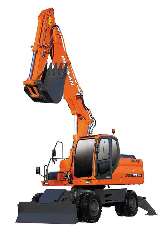 Ratasekskavaator, <18t